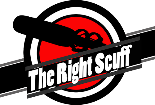 Logo for the John Roesch Podcast The Right Scuff